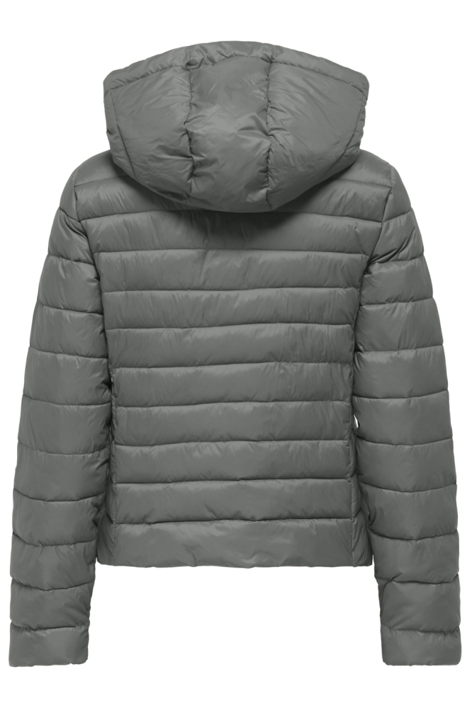 ONLTAHIA LW QUILTED HOOD JKT NOOS O 15352020 Castor Gray